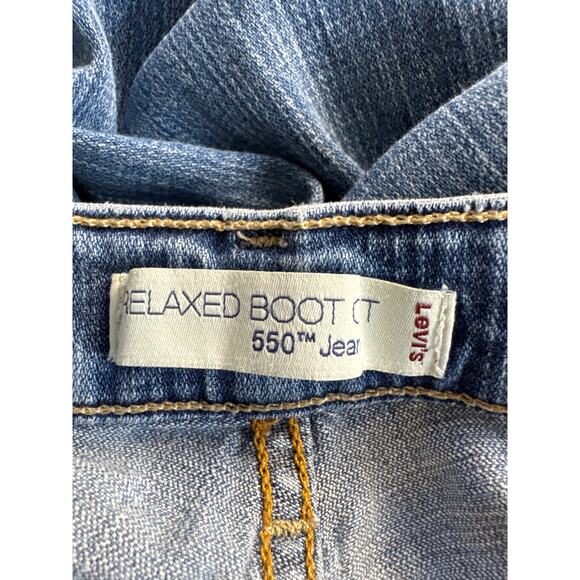 Levi’s 550 Relaxed Boot Cut Jeans Men’s 34x29 Light Wash Denim USA Made - Picture 7 of 7